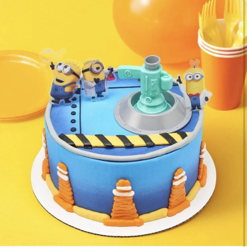 Minions Bubble Toy And Cake Topper
